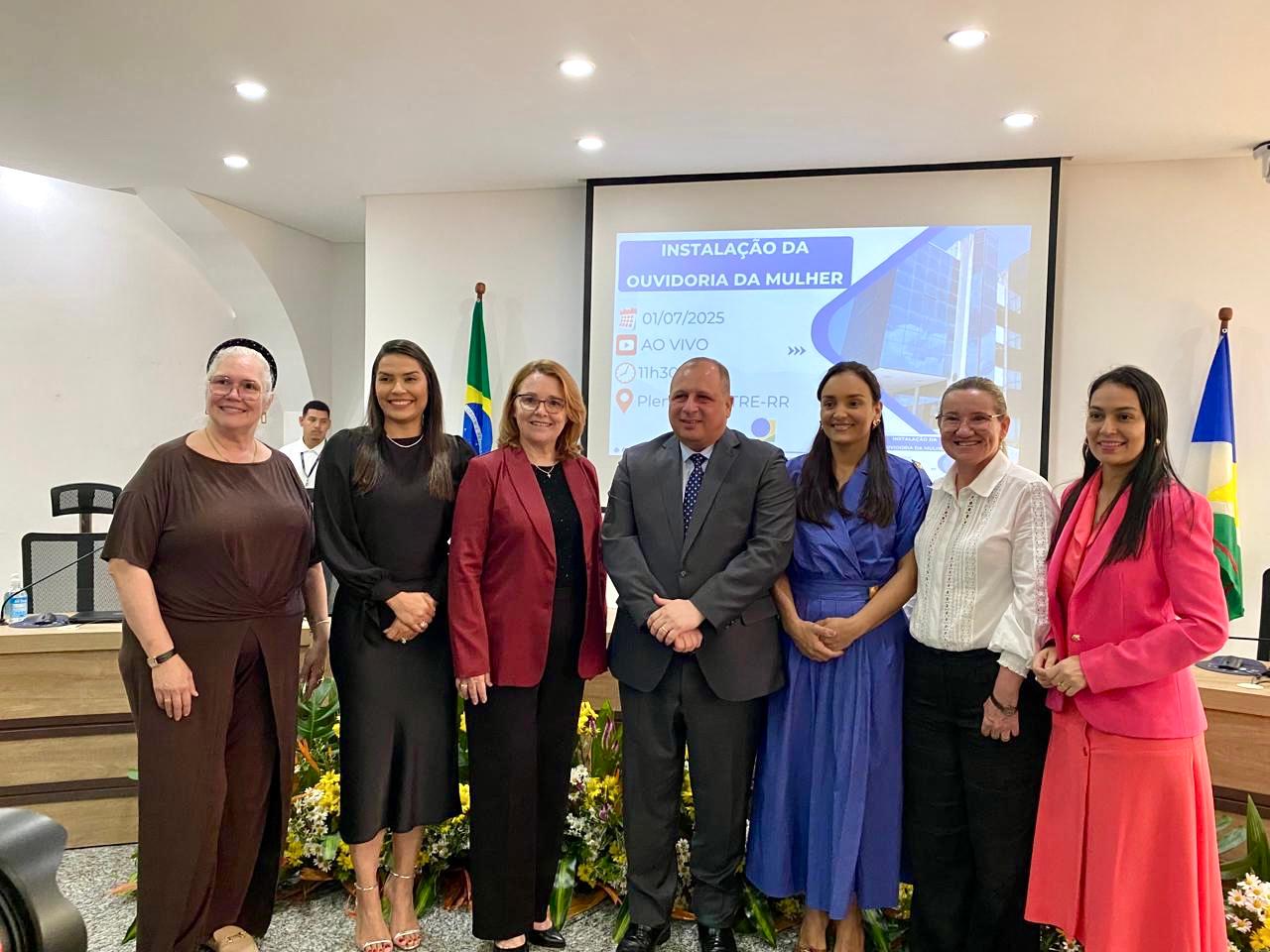 Ouvidora-Geral de Justiça participa de evento alusivo à implantação da Ouvidoria da Mulher  no TRE-RR