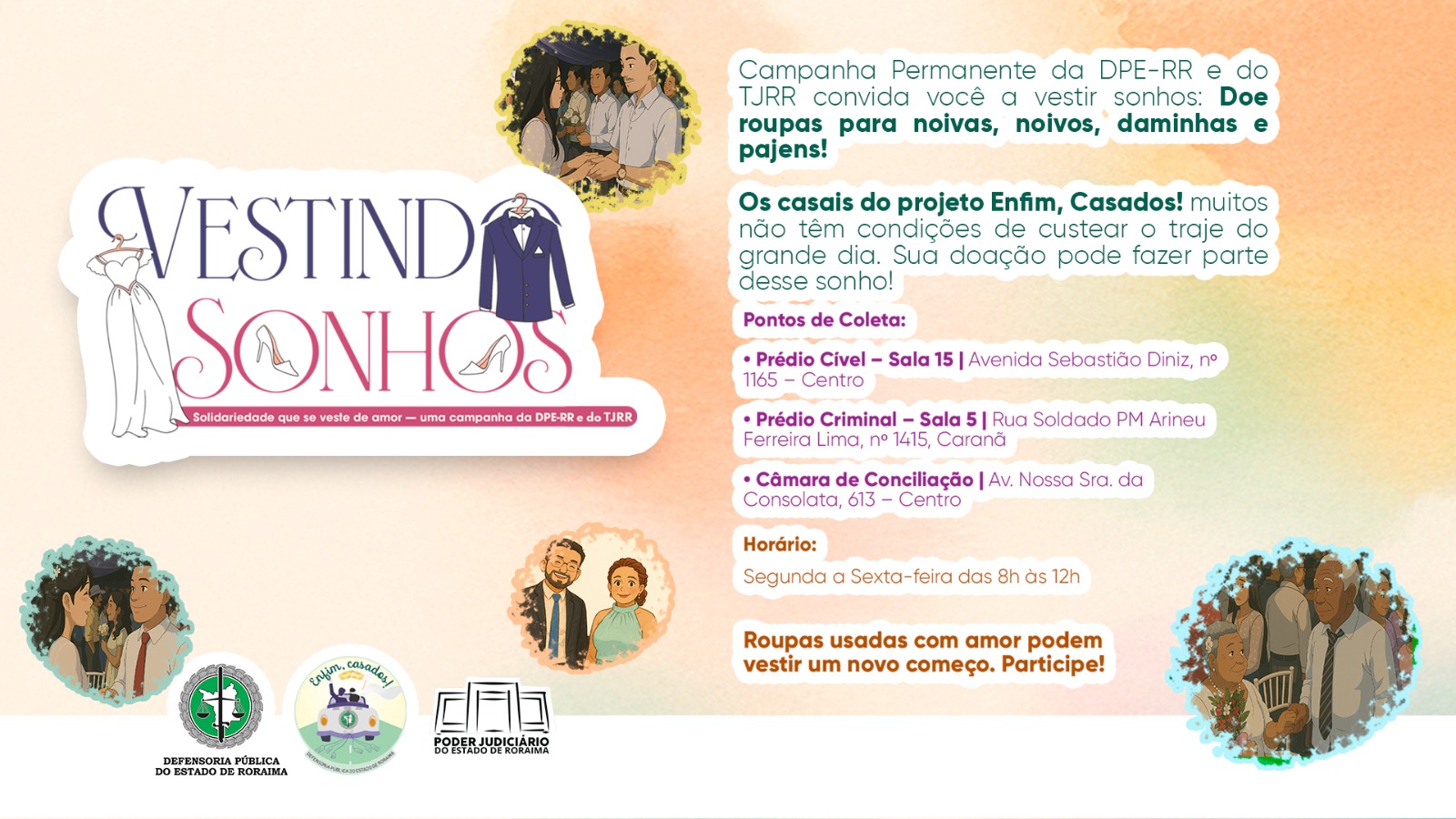 Imagem colorida do banner ilustrativo da campanha. Imagem colorida do banner ilustrativo da campanha.