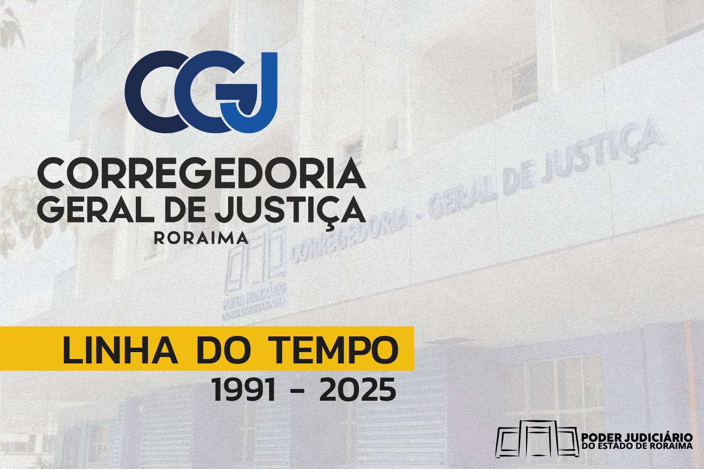 Linha do tempo da Corregedoria do TJRR reúne marcos da modernização e do acesso à Justiça (1991–2025)