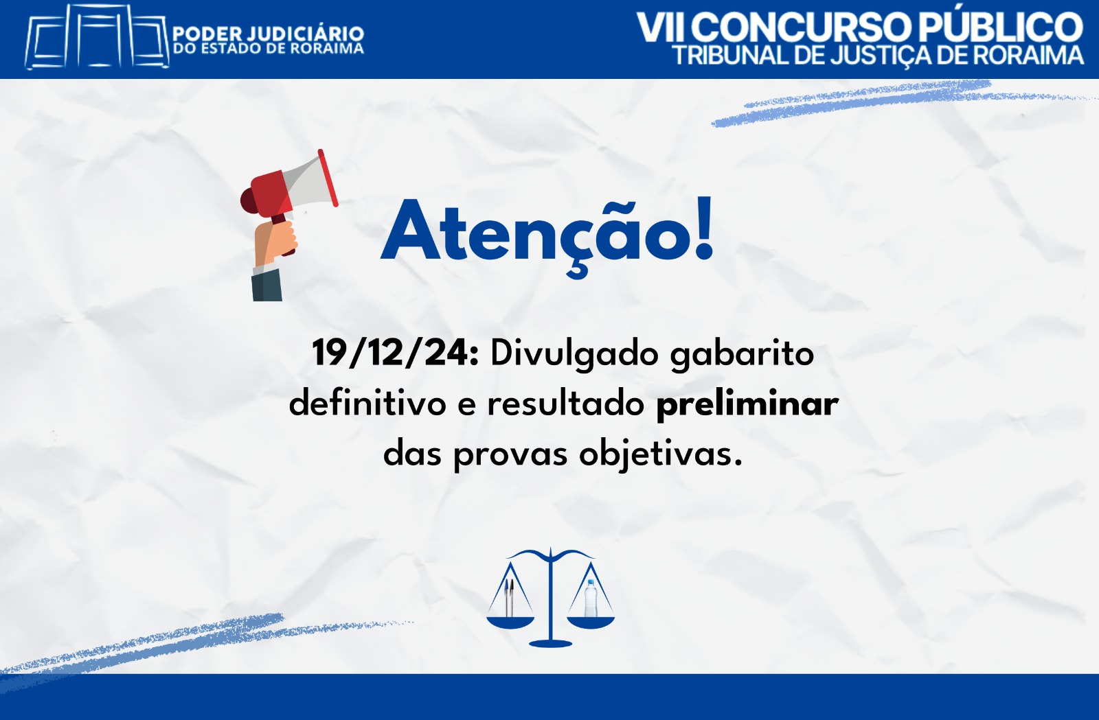 FGV divulga gabarito definitivo e resultado preliminar das provas objetivas do VII Concurso Público do TJRR  