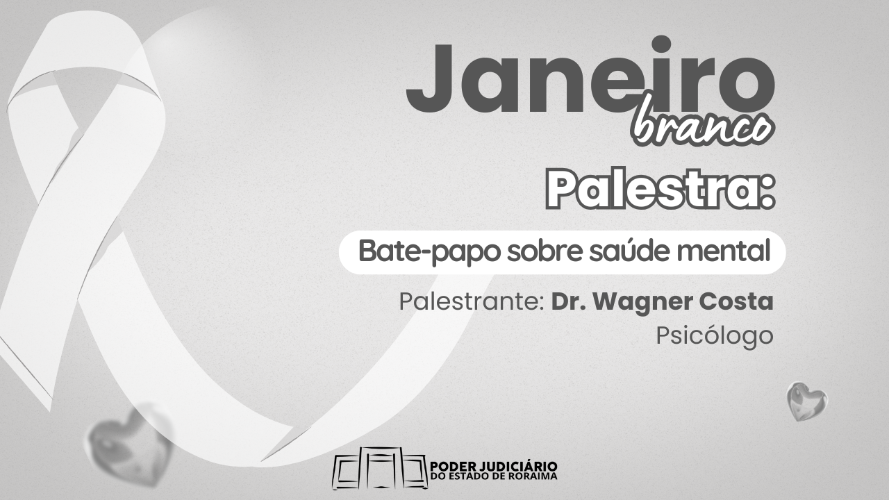 banner colorido da palestra de janeiro branco